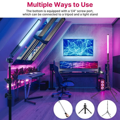 Ulanzi VL119 RGB Bastão de Luz Portátil Tubo LED Iluminação de Vídeo CRI 95+ 2500K-9000K 2000mAh Lâmpada de Preenchimento para Fotografia
