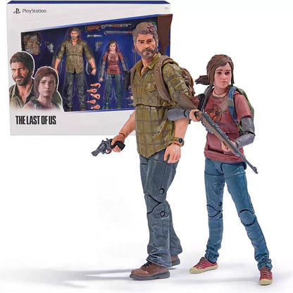 Em estoque original The Last of Us Joel e Ellie SpinMaster Boneco de ação novo escala 1/7 26.6cm PVC