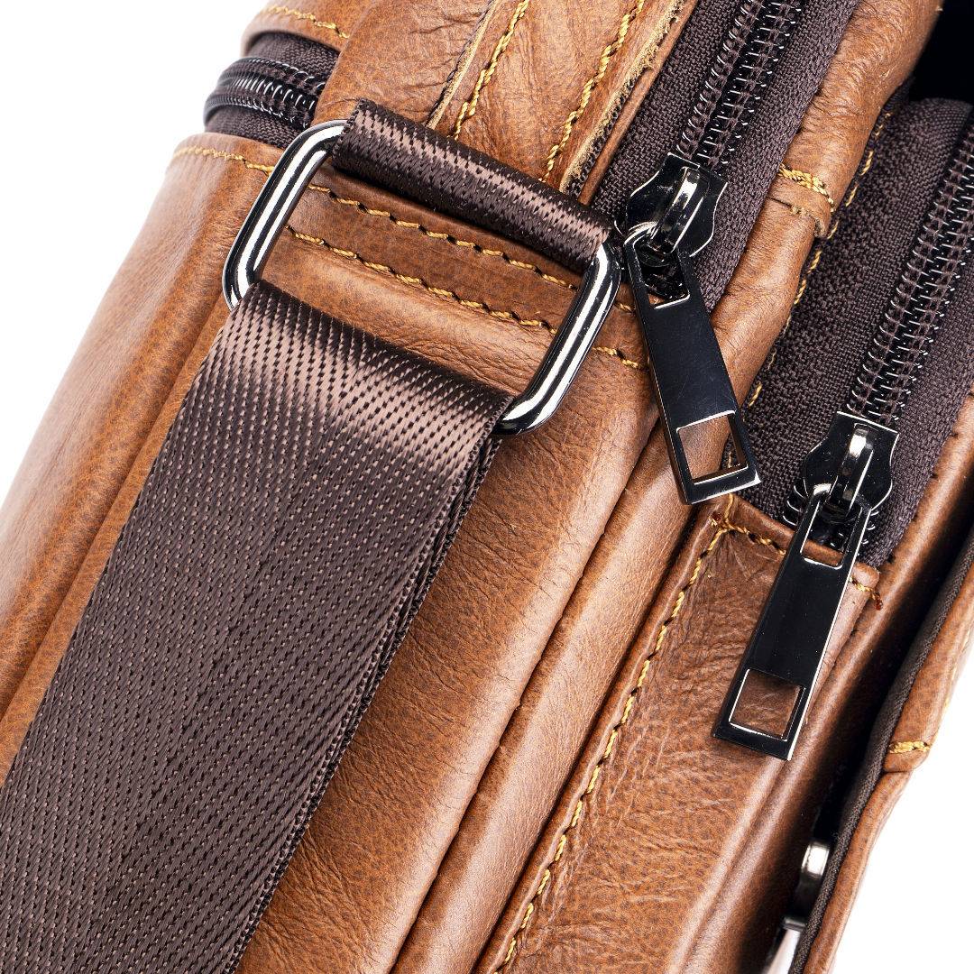 cowhide Large-capacity cowhide men's bag genuine leather single-shoulder bag high quality men's vertical crossbody bag as gift