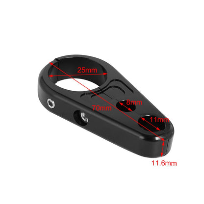 Para Harley Dyna Sportster XL Cafe Racer 1" 25mm Suporte de Guiador de Motocicleta Cabo de Embreagem Braçadeira de Freio Clipes Fixos