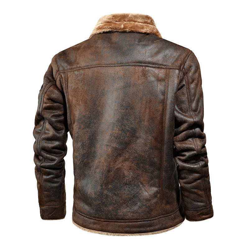 Brand Slim Genuine Leather Bomber Jacket Business Men Leather Flights Jacket Warm Pilot Coats High Quality Leather Jackets men