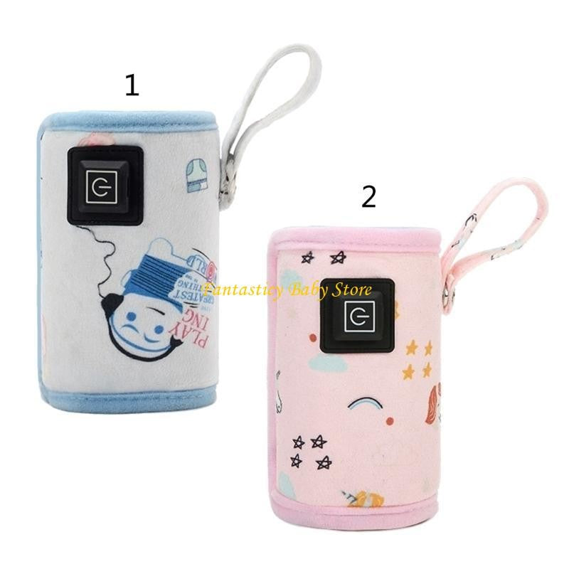 J6BE Formula Milk Feeder Warmer USB Travel Warmer Heating Bag for Baby Nursing Bottle