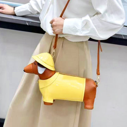 Purses and handbags For Women Designer Leather crossbody shoulder bag Purse Cute dog shape Evening Party bag Women's bag