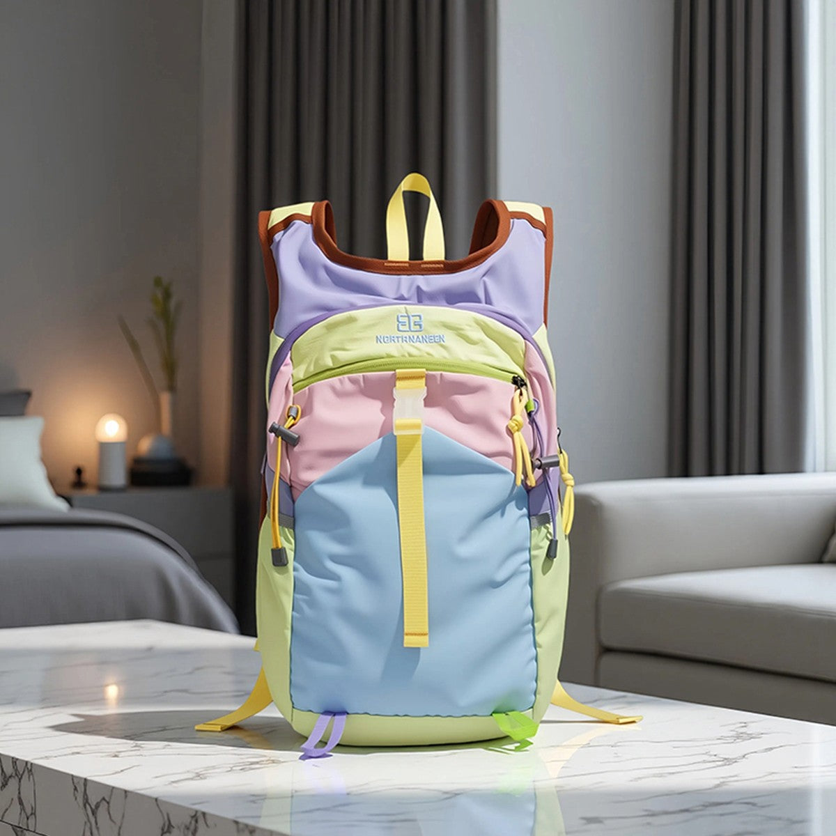 Outdoor Hiking and Mountaineering Bag, Lightweight Backpack, Foldableable Waterproof Travel Bag, Professional Flushing Bag, Skin Backpack, Female Mountain Climbing and Fishing Sports