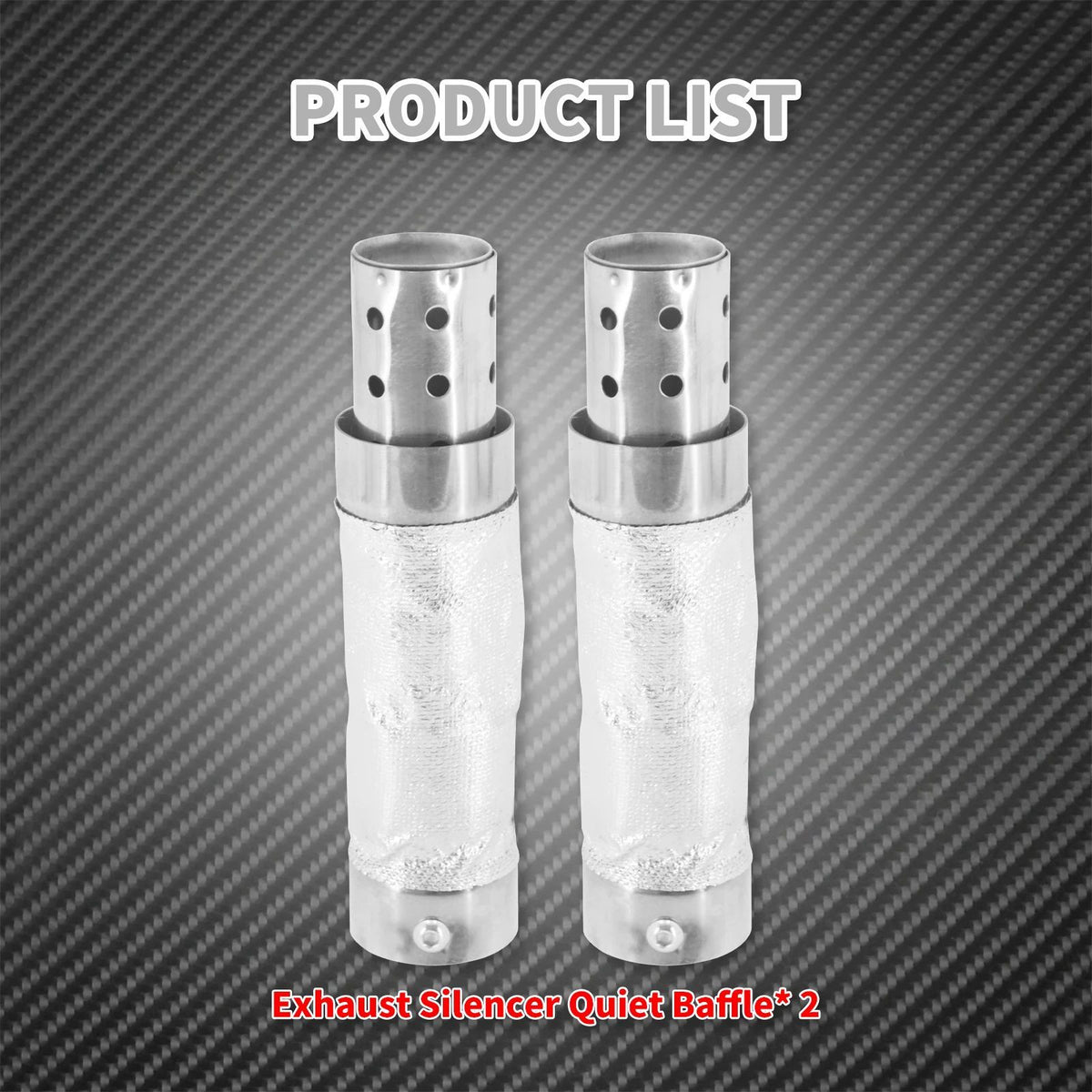 Motorcycle Exhaust Pipe Muffler 38-48mm Quiet Baffle Universal For Harley Sportster XL 1200 883 Touring FLHR FLH Dyna Softail FL