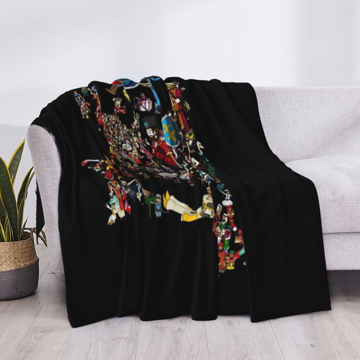 EUROPA UNIVERSALIS - National Personifications Map - 1444 Classic T-Shirt.png Throw Blanket Comforter Shaggy Weighted Blankets