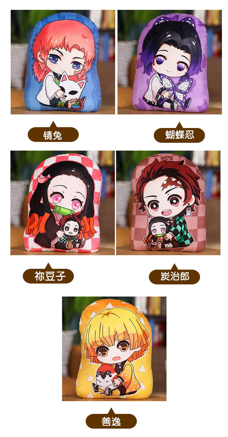 Kimetsu No Yaiba Plush Stuffed Pillows Demon Slayer Dakimakura Cute Anime Throw Pillow Kawaii Dolls Tanjirou Nezuko Back Cushion