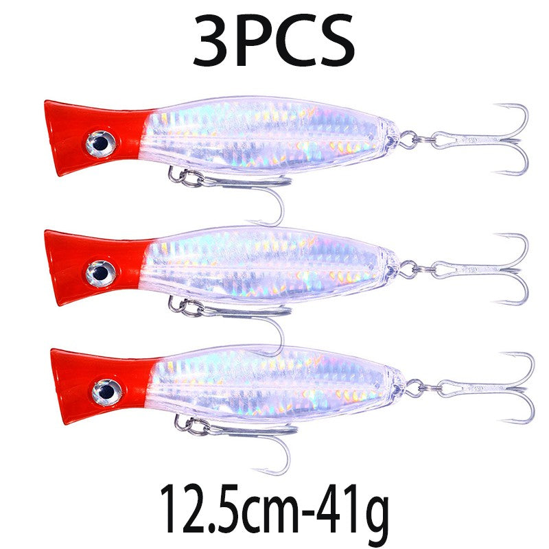 Iscas de Pesca Popper Topwater 11cm 23g 13cm 43g Pesca Boia Artificial Pesca de Baixo, Lúcio, Carpa, Wobbler, Artigos de Pesca