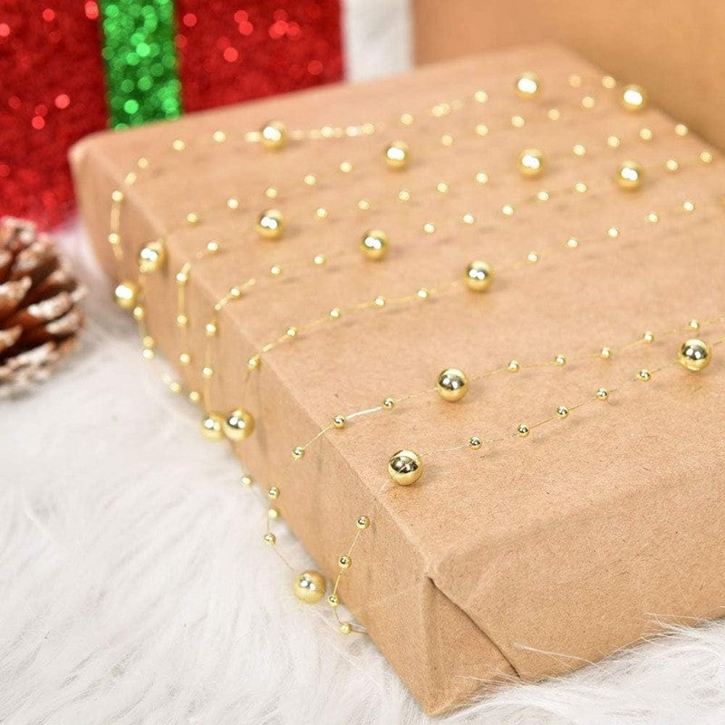 10M/Roll Pearl Chain Merry Christmas Decoration Christmas Tree Pendant for Home Decor Party Supplies New Year 2026 Gift Ornament