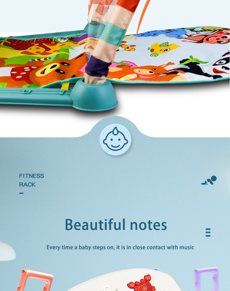 Tapete de Atividades para Bebê Multifuncional, Ginásio de Fitness, Brinquedo Musical, Educacional, para Engatinhar, Presente para Crianças