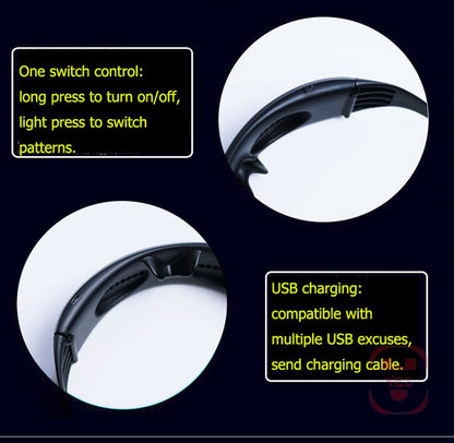 App Control Bluetooth Led Party Glasses Customized Languages USB Charge Flashing  Luminous Eyewear Christmas Concert Sunglasses