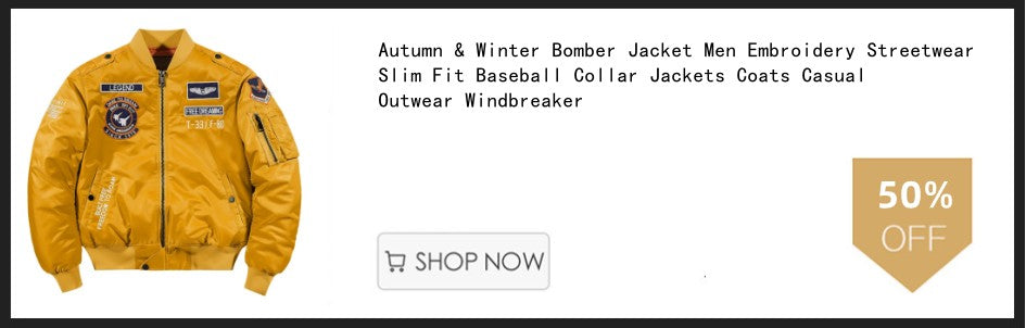 Spring Autumn Male Jackets Thin Army Green Motorcycle Ma-1 Aviator Pilot Air Men Bomber Jacket Embroidery Lapel All-Match