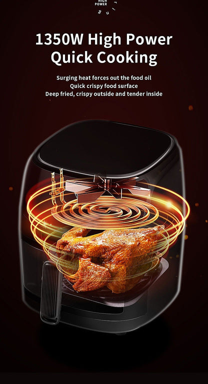 Fritadeira Elétrica 8L Inteligente para Uso Doméstico Cozinha Pizza Cooker Sem Óleo Forno Torradeira Fabricante Atacado 110/220V