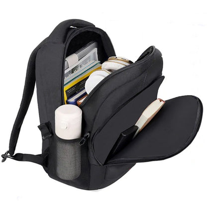 Neutral brand men's and women's business backpack suitable for students' school bags, with USB port and nylon material.