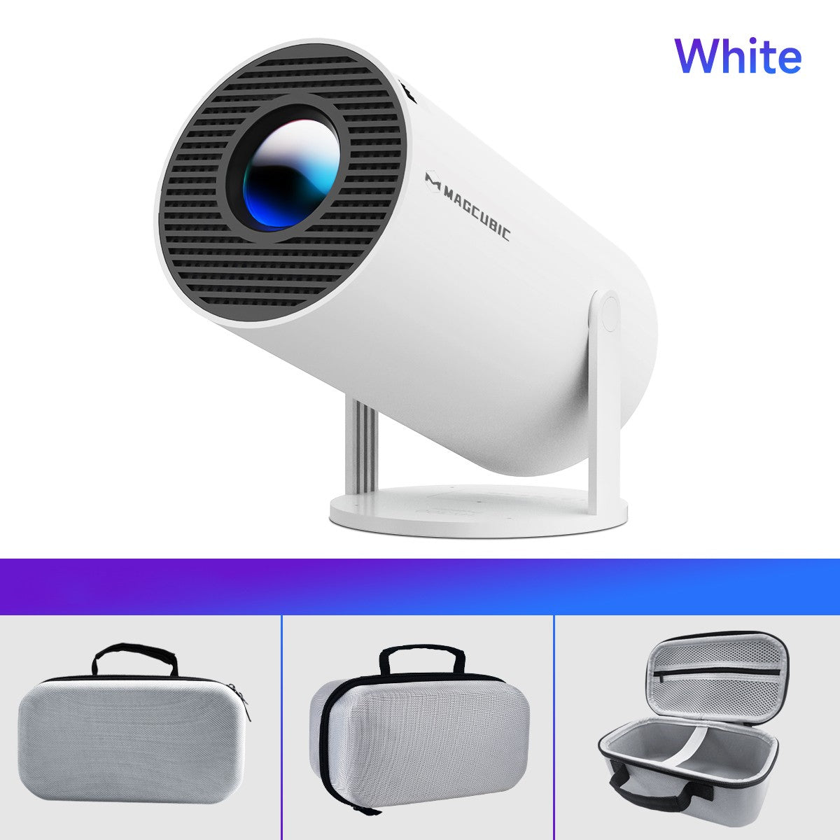 Projetor Magcubic HY300 Pro 8K Android 14 Dual Wifi6 290ANSI Allwinner H726 BT5.4 1080P 1280*720P Cinema em Casa Projetor Externo