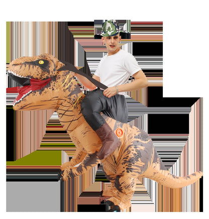 T-REX Monster Inflatable Costume Blow Up Cosplay Dinosaur Clothing Carnival Halloween Christma Dress For Man Woman Party Show