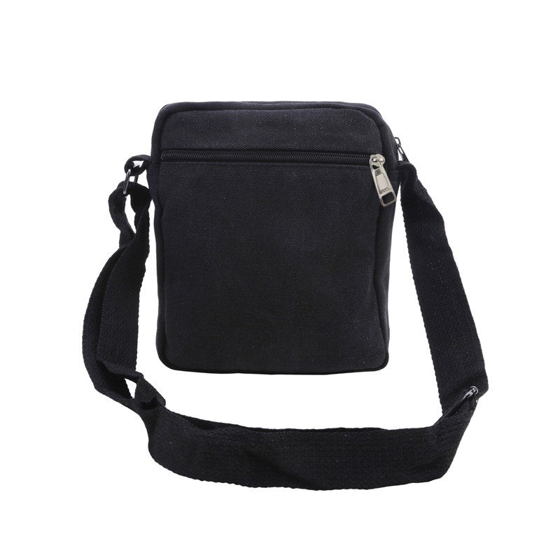 Multifunctional Men's Shoulder Bag Flap Solid Color Casual Messenger Canvas Travel Male Crossbody Bags