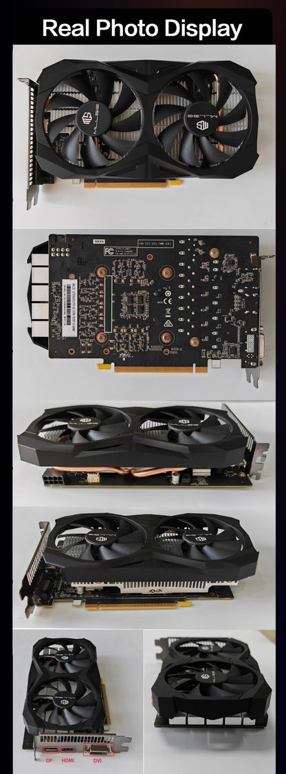 MLLSE Placa de Vídeo para Jogos GTX 1660 Super 6GB Placa De Video GDDR6 192 Bit PCI-E 3.0×16 8Pin gtx 1660super 6gb Placa de Vídeo para Jogos