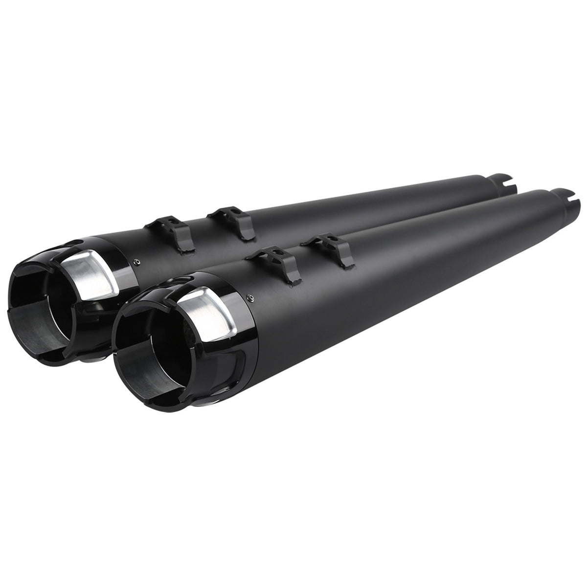 Motorcycle 4' Exhaust Pipes For Harley Touring Road King Models With Dual Exhaust 1995-2016 2015 2014 2013 2012 11 Black/Chrome