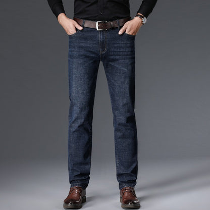 JEAN2025 Autumn/Winter new men's casual pants, high-quality business formal sportswear jeans, straight-leg stretch long pants