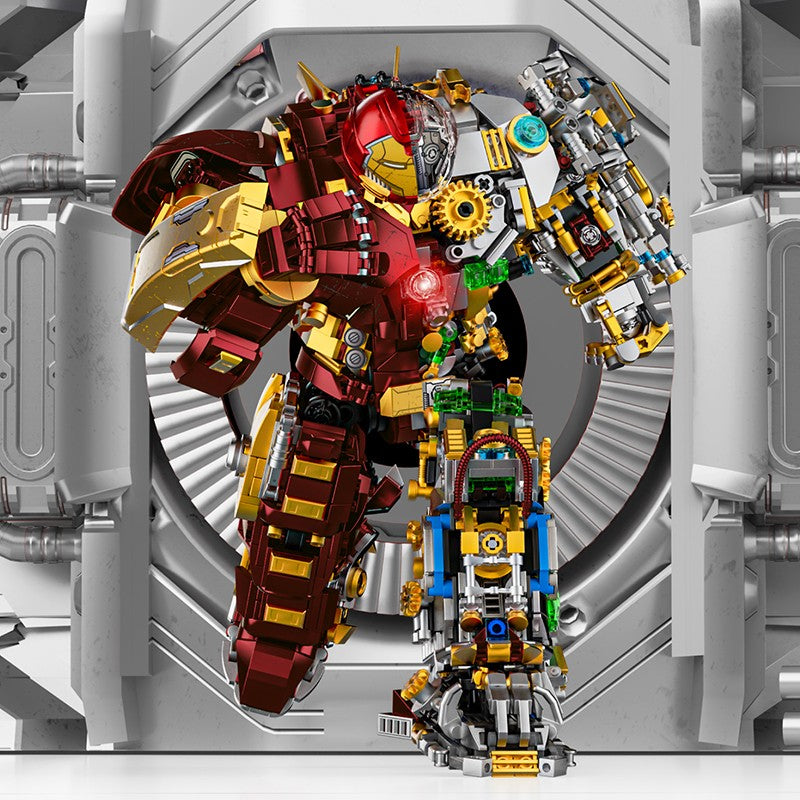 2700+ peças Blocos Iron Heroes Bonecos de Ação Mark Building Sets Buster Mech Brinquedos de Montar DIY Colecionáveis para Meninos Adultos Crianças Presentes