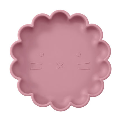 1PC Silicone Baby Dishes Cartoon Lion Shape Baby Plate BPA Free Baby Tableware Feeding Training Baby Stuff Non-Slip Lunch Box