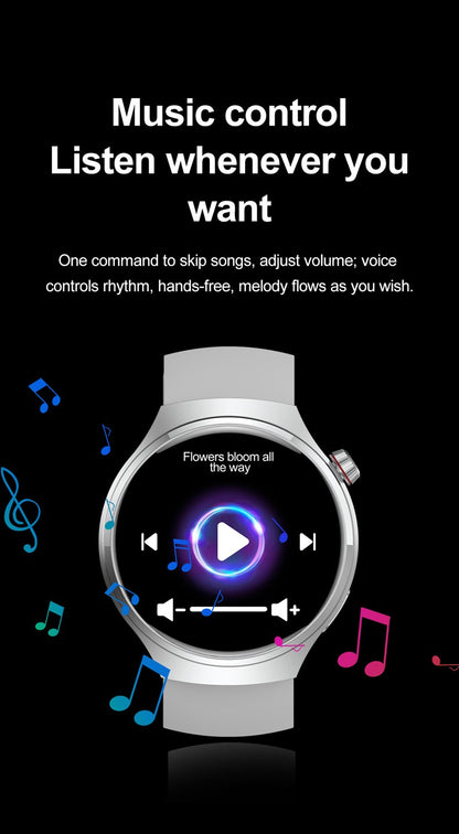 2025 New Watch 4 GT Series Smart Watch Men AMOLED Screen Heart Rate Health Monitoring Bluetooth Call Business Smartwatch Man