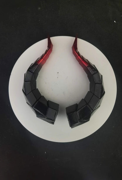 14/18cm Animal Simulate Horn Headband Gradient Devil Horn Halloween Party Headwear Lolita Witch Artificial Horns Cosplay Pros
