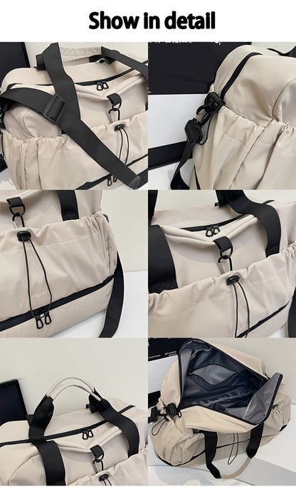 Large Travel Bag - Spacious, lightweight & durable. With adjustable strap & pockets. Perfect for travel & commute.