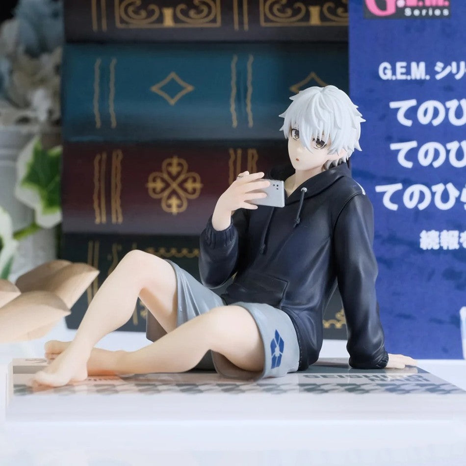 BLUE LOCK Bonecos de Ação Nagi Seishiro Figura de Anime Sentado Estatueta de PVC Modelo Colecionável Brinquedos de Boneca para Crianças Presentes