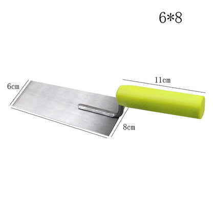 Espátula de Gesso para Mão Chata, Ferramenta de Reparo de Parede Seca, Tinta, Concreto, Ferramentas de Construção, Painel de Aço Carbono com Cabo de Borracha, Ferramentas Manuais