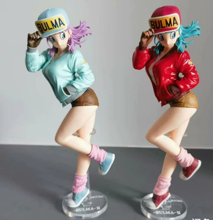 25cm Dragon Ball Anime Figure Bulma Glitter & Glamours Hot Girl Estátua Hentai Action Figure Ornamentos Pvc Modelo Boneca Presente Brinquedos