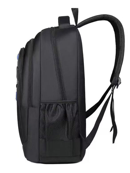 Neutral style men's and women's new double-shoulder bag made of nylon Oxford cloth, fashionable color-matching travel backpack.