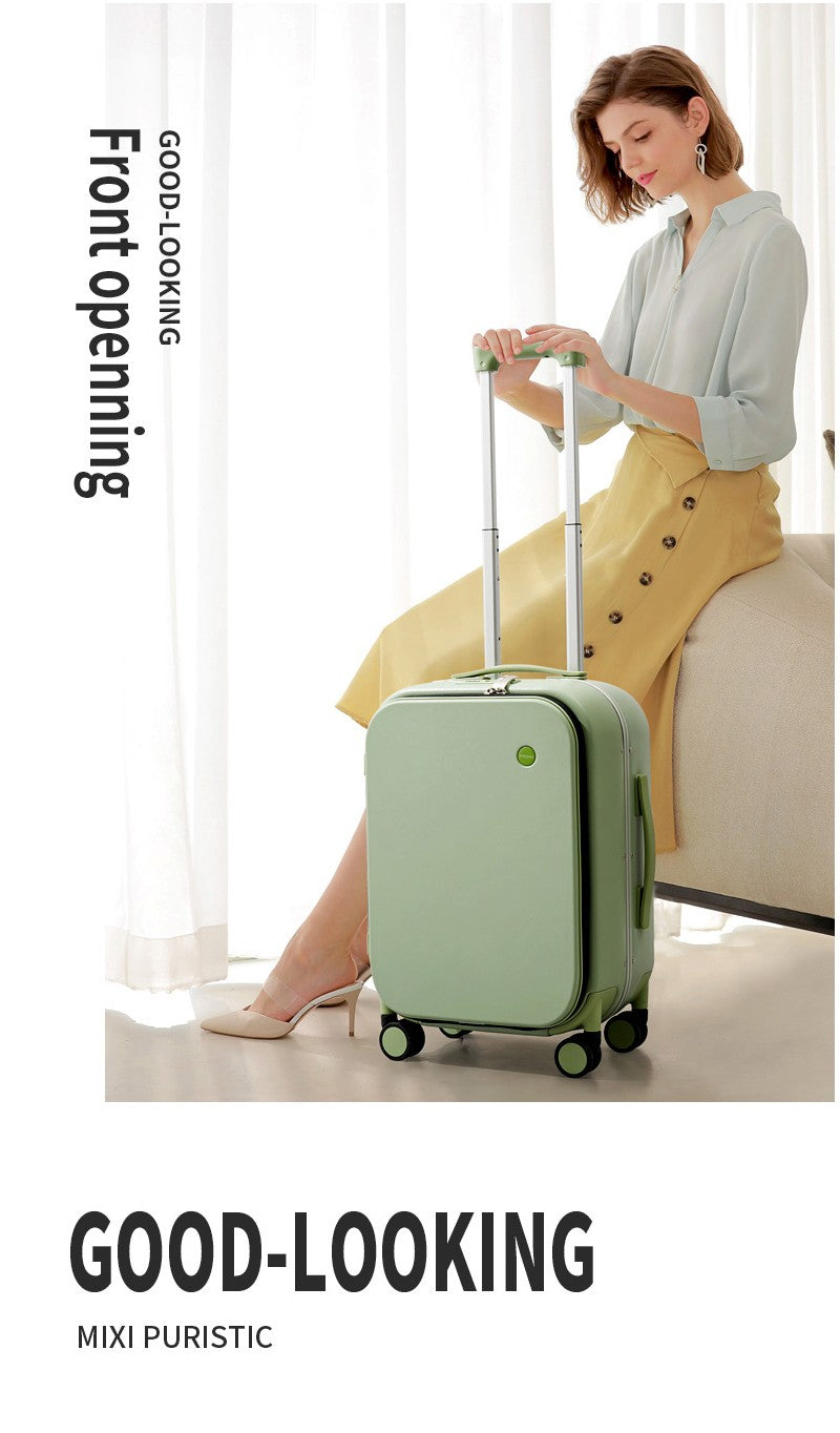Mixi Patente Design Mala de Viagem com Estrutura de Alumínio Mala de Rodinhas de Bordo Bonita para Cabine 18 20 24 Polegadas M9260