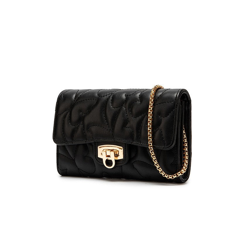 Women's Fashionable Casual Embroidered Butterfly Pattern Shoulder/crossbody Chain Small Square Bag, Mini Clutch