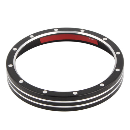 Motorcycle Speedometer Trim Bezel Trim Ring Aluminum For Harley Sportster 883 1200 Dyna Street Bob Low Rider Black/Chrome