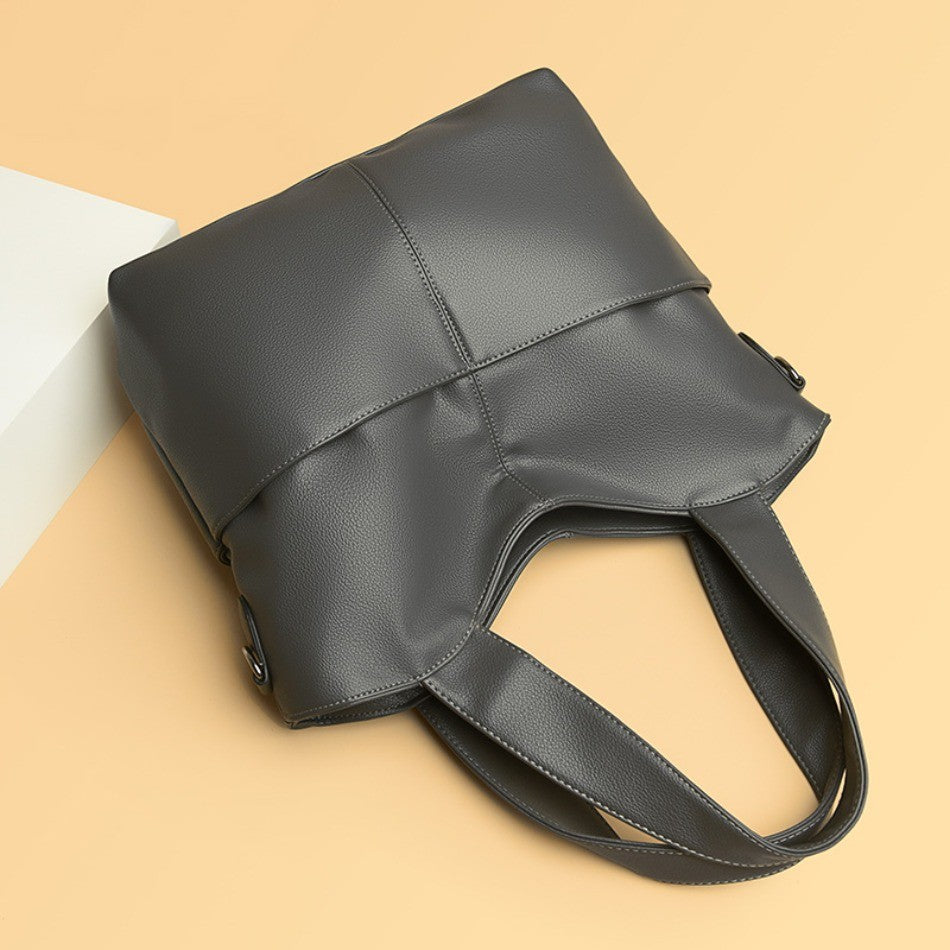 2 Sets Women Handbags Top Quality Pu Leather Luxury Large Capacity Tote Bag Ladies Crossbody Shoulder Bag Purses and HandbagsSac