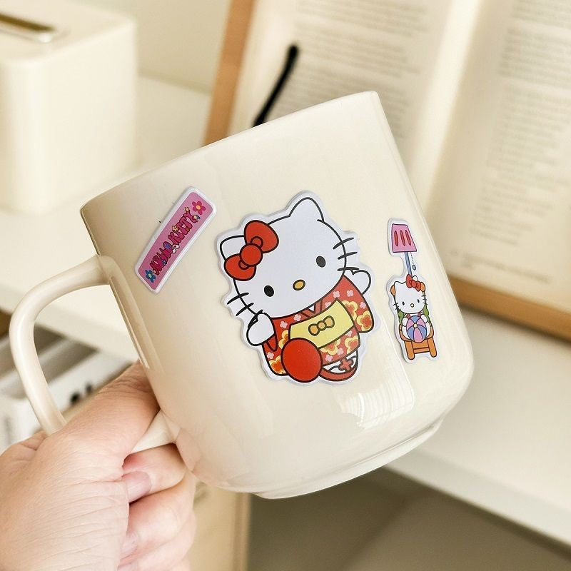 6/12pcs 3D Cartoon Kitty Puffy Stickers Sheets Kids Boys Girls Reward Bulk Assorted Scrapbook Stickers Party Favors Gifts DIY