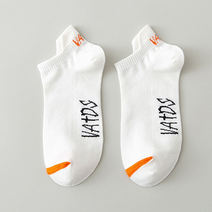 5 Pairs New Summer Cotton Men's Socks Short Thin Casual Mesh Breathable Boat Socks Fashion Comfortable Street Style Sockke Gift