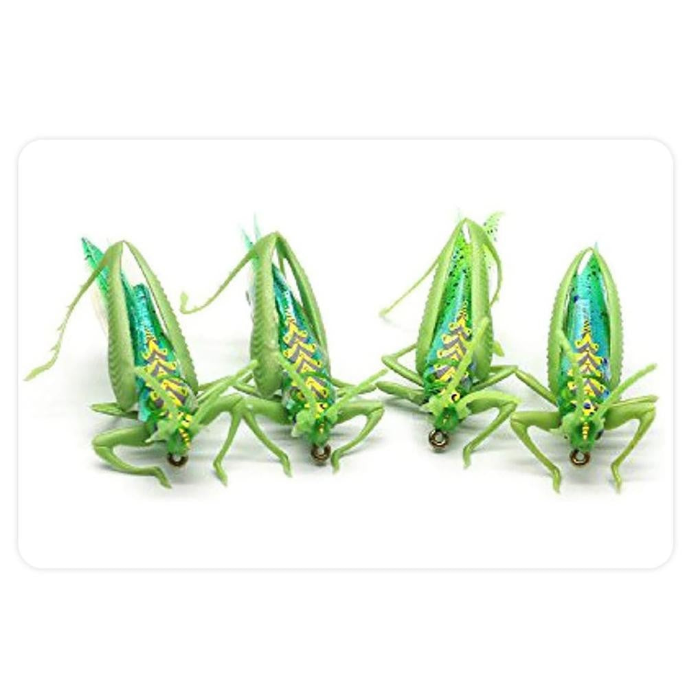 Isca de pesca biônica de insetos Gafanhoto Minnow Iscas duras Crankbait Iscas artificiais Bass Carpa Lúcio Material de pesca 1~4 peças