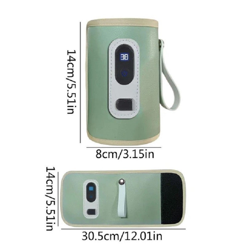USB bottle warmer bag, baby milk insulation bag, portable multifunctional bottle warmer, suitable for home travel and cars.