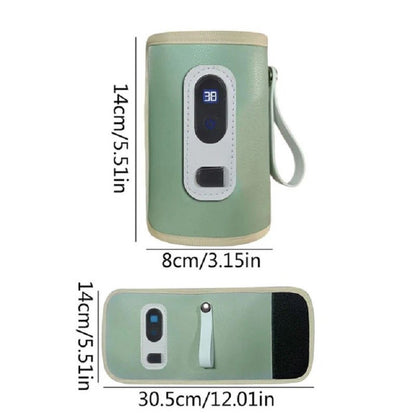 USB bottle warmer bag, baby milk insulation bag, portable multifunctional bottle warmer, suitable for home travel and cars.