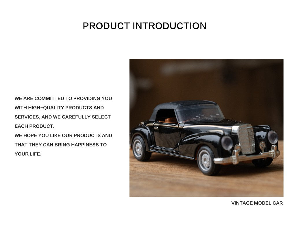 1:32 Alloy Diecast Mustang GT Classic Vintage Car Model Pull Back Car Miniature Vehicle Replica For Collection Gift for Kid