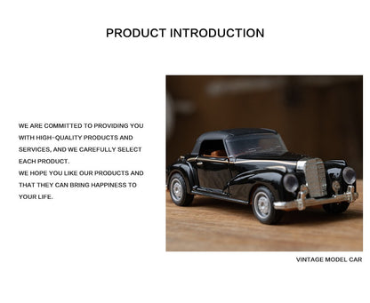 1:32 Alloy Diecast Mustang GT Classic Vintage Car Model Pull Back Car Miniature Vehicle Replica For Collection Gift for Kid