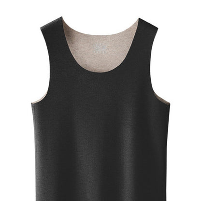 Comfortable Bamboo Fiber Thermal T Shirt Men Tank Top Wool High Quality Seamless Undershirt Winter Men's Warm Fleece Underwear