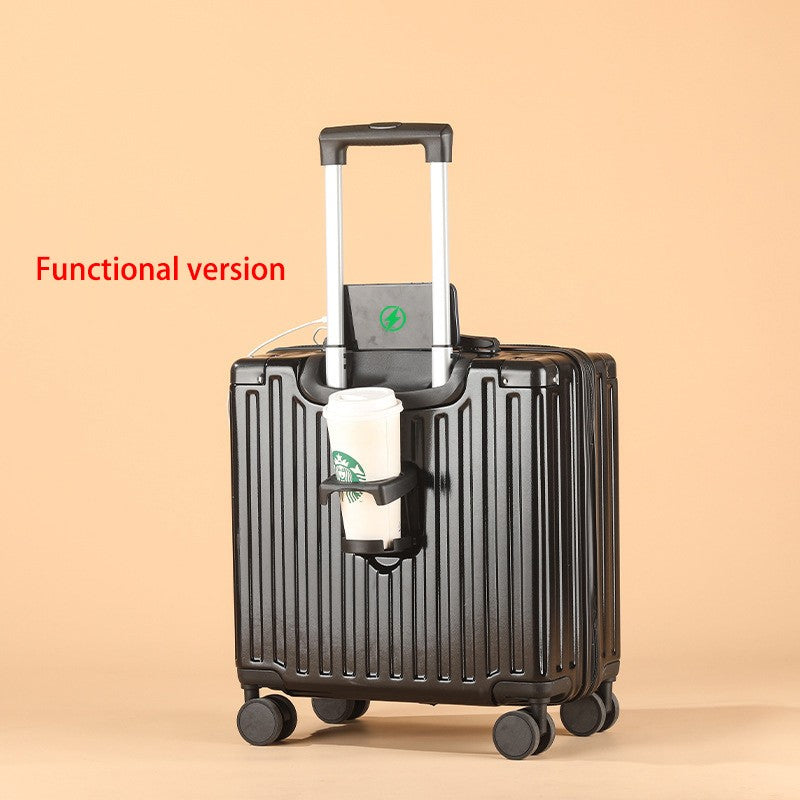 Mala de Bordo Pequena de 18 Polegadas ABS com Múltiplos Compartimentos e Divisória para Molhados e Secos para Viagens a Negócios e Viagens Curtas
