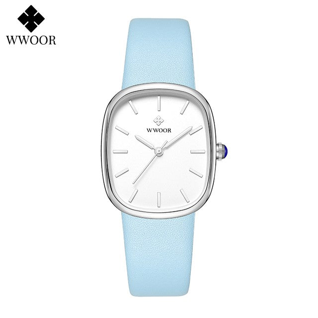 WWOOR New Reloj Fashion Women's Bracelet Watch Luxury Brand Elegant Dress Quartz Clock Waterproof Top Ladies Wristwatch Gift Box