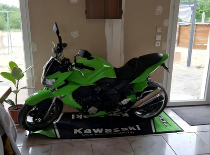 Garage Mat Motorcycle Carpet Racing Cool Moto Display Kawasaki Carpet for Kawasaki Motorcycle Area Rug Anti-slip Floor Decor Rug