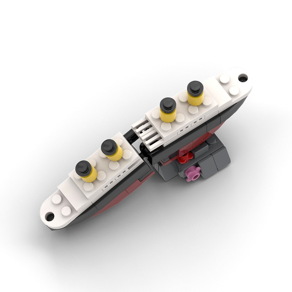 Titanic Parte ao Meio RMS Cruzeiro Naufragado Blocos de Montar Moc Navio Barco Modelo Plástico 3D DIY Barco a Vapor Presentes Brinquedos Infantis Filme da Cidade