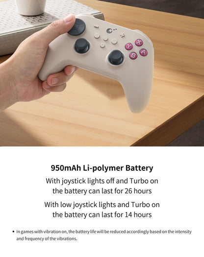 GuliKit TT Max Wireless Controller for Nintendo Switch 1/2 with Tension Adjustable TMR Joysticks for Windows Android iOS